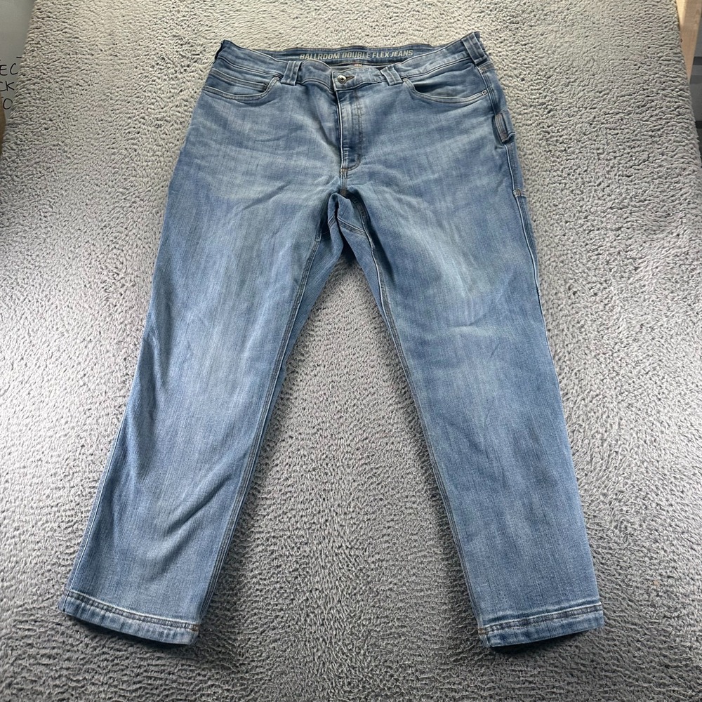 Duluth Trading Company Ballroom Double Flex Jeans Mens 40x30 Blue Denim Straight